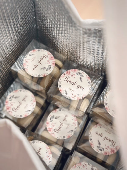 【獨⽴包裝散⽔餅】迷你⾺卡⿓4件裝 Mini Macaron Farewell Gift 4pcs