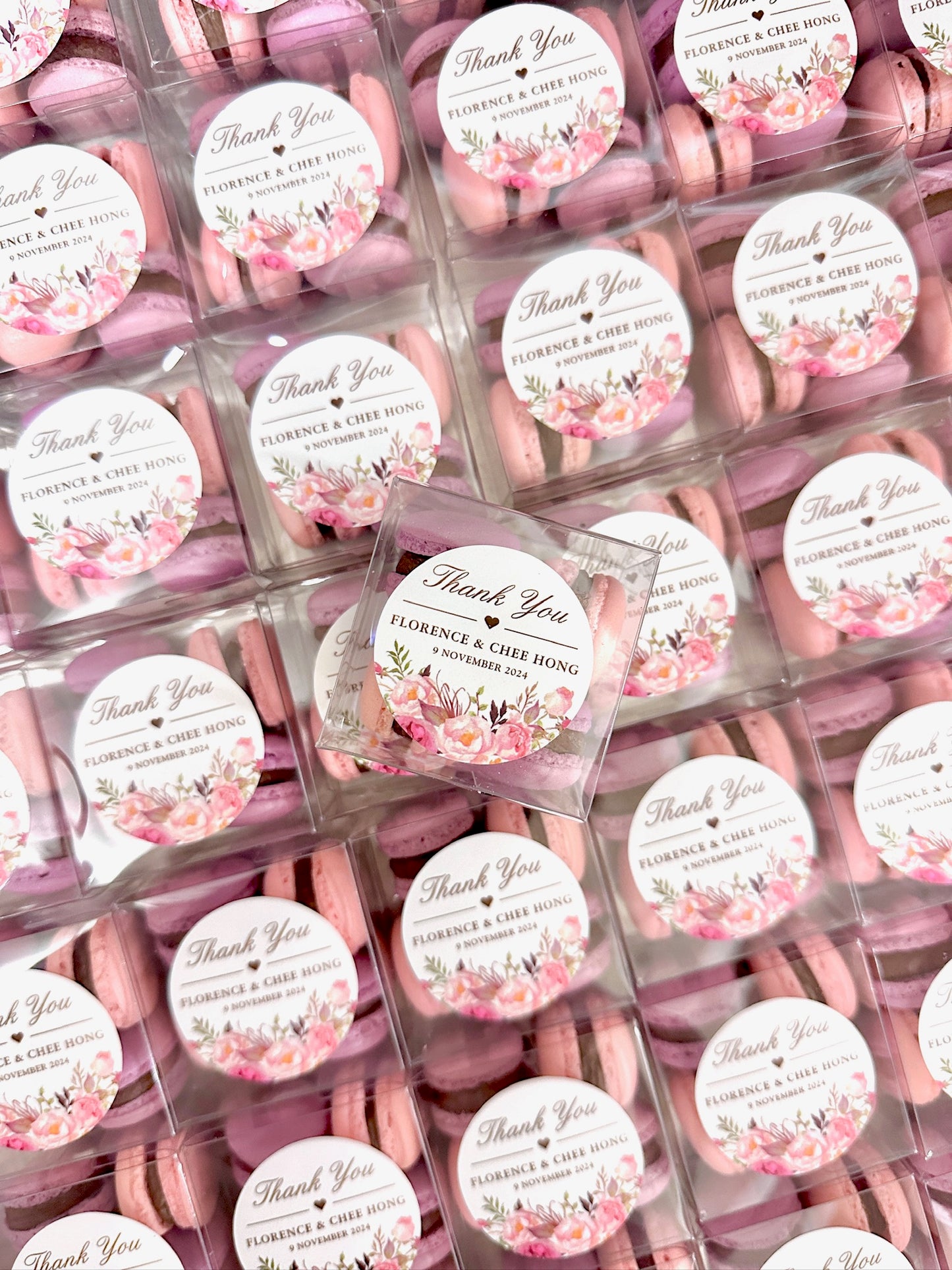 【婚禮回禮】迷你⾺卡⿓4件裝 Mini Macaron Wedding Favour 4pcs