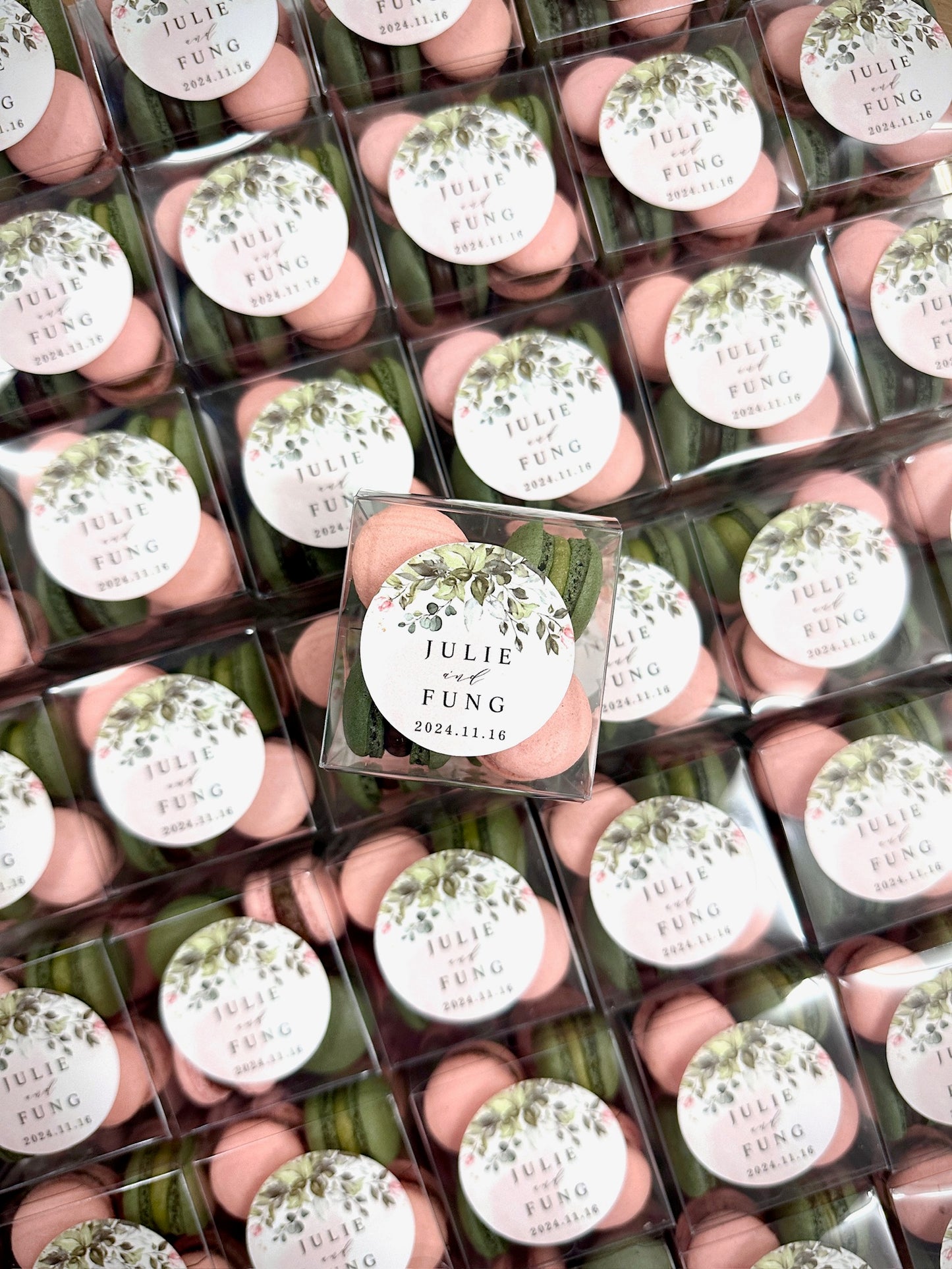 【婚禮回禮】迷你⾺卡⿓8件裝 Mini Macaron Wedding Favour 8pcs