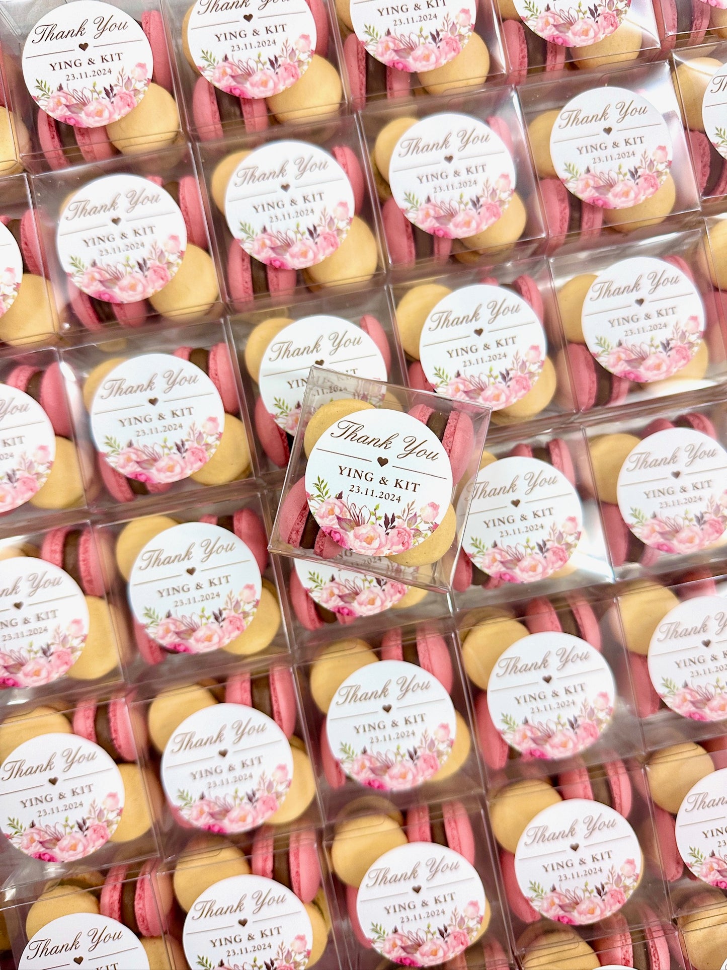 【婚禮回禮】迷你⾺卡⿓4件裝 Mini Macaron Wedding Favour 4pcs
