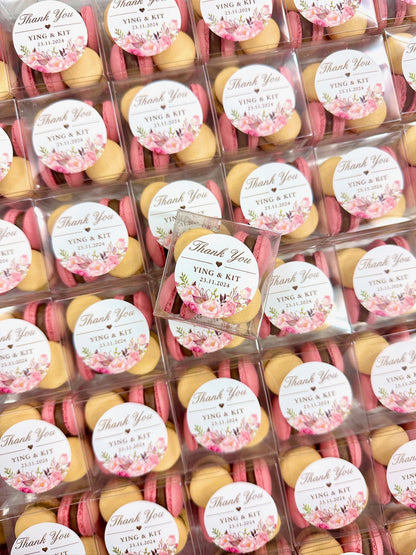【婚禮回禮】迷你⾺卡⿓4件裝 Mini Macaron Wedding Favour 4pcs