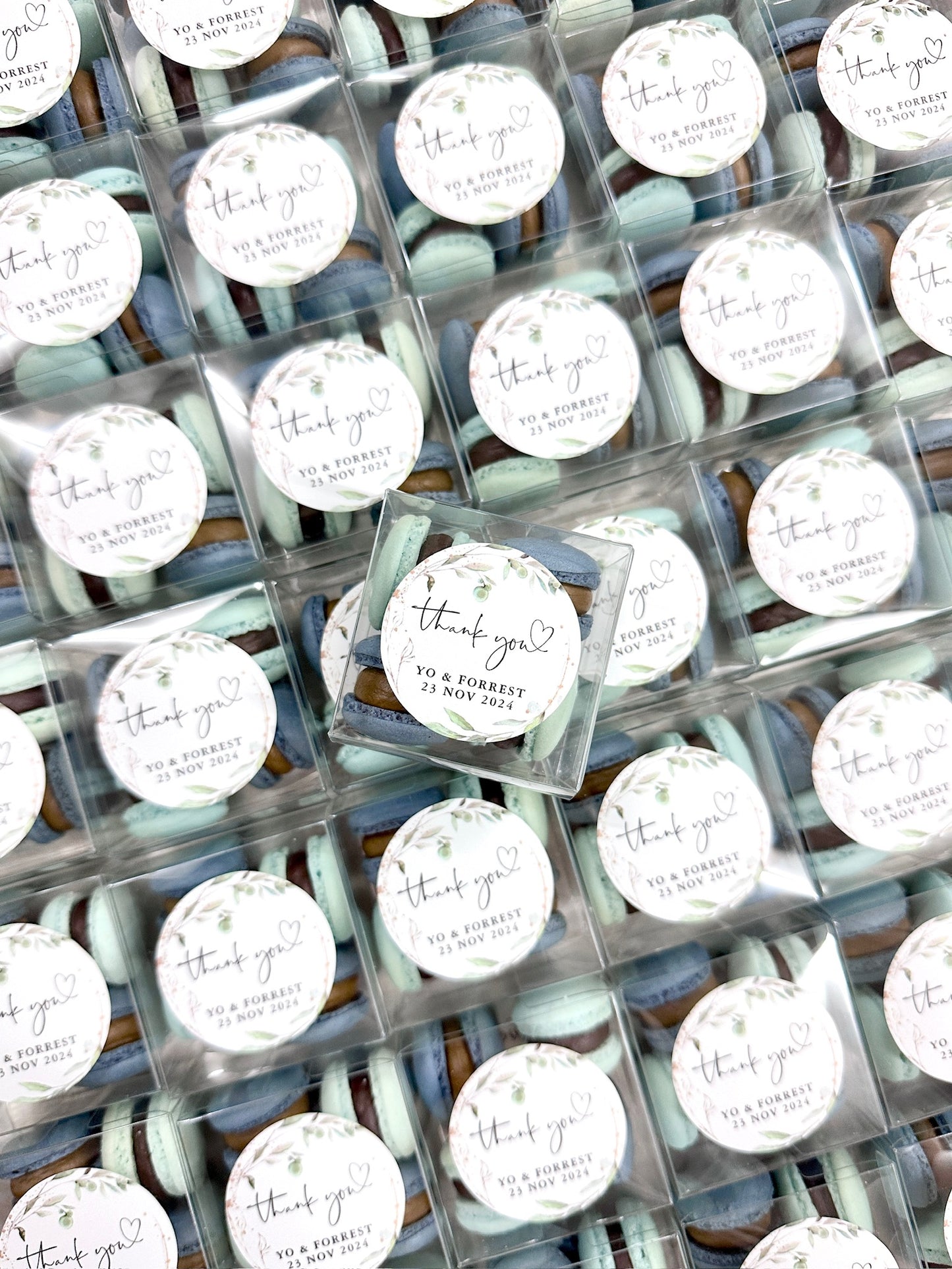 【婚禮回禮】迷你⾺卡⿓4件裝 Mini Macaron Wedding Favour 4pcs