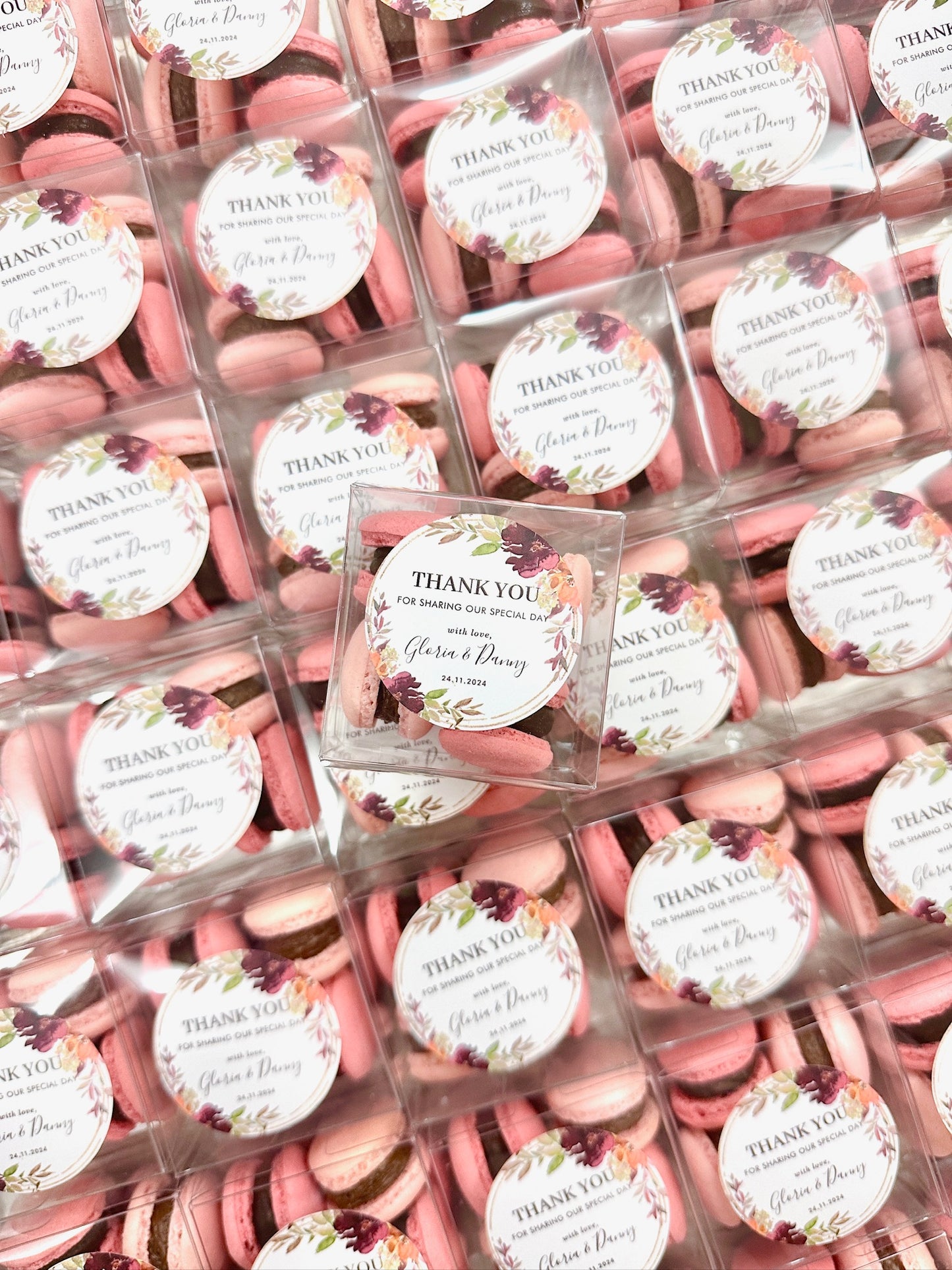 【婚禮回禮】迷你⾺卡⿓4件裝 Mini Macaron Wedding Favour 4pcs