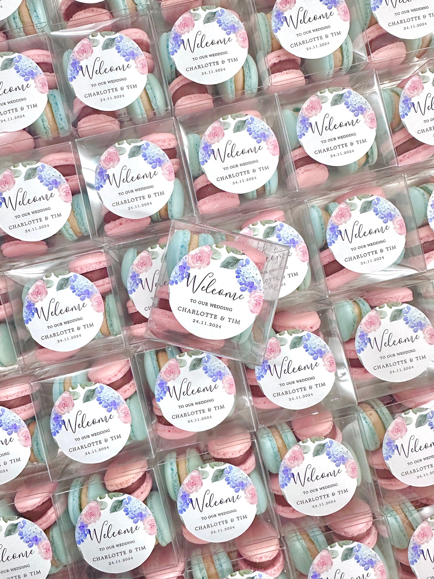【婚禮回禮】迷你⾺卡⿓4件裝 Mini Macaron Wedding Favour 4pcs