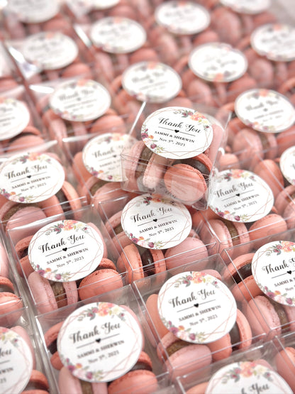 【婚禮回禮】迷你⾺卡⿓4件裝 Mini Macaron Wedding Favour 4pcs