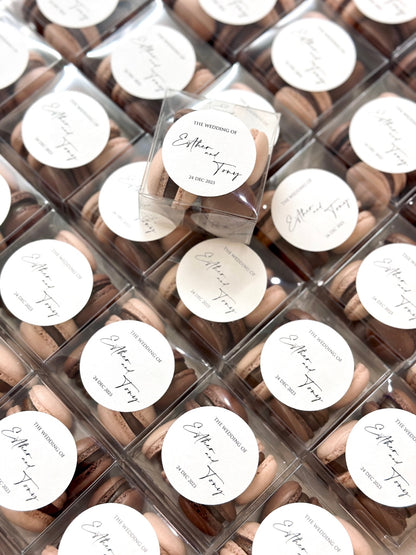 【婚禮回禮】迷你⾺卡⿓4件裝 Mini Macaron Wedding Favour 4pcs