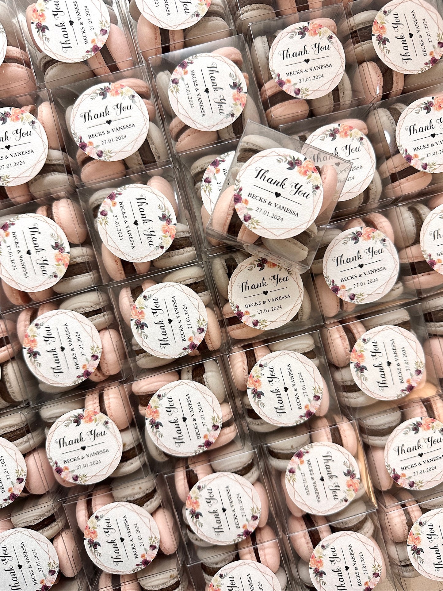 【婚禮回禮】迷你⾺卡⿓4件裝 Mini Macaron Wedding Favour 4pcs