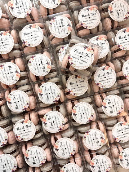 【婚禮回禮】迷你⾺卡⿓4件裝 Mini Macaron Wedding Favour 4pcs