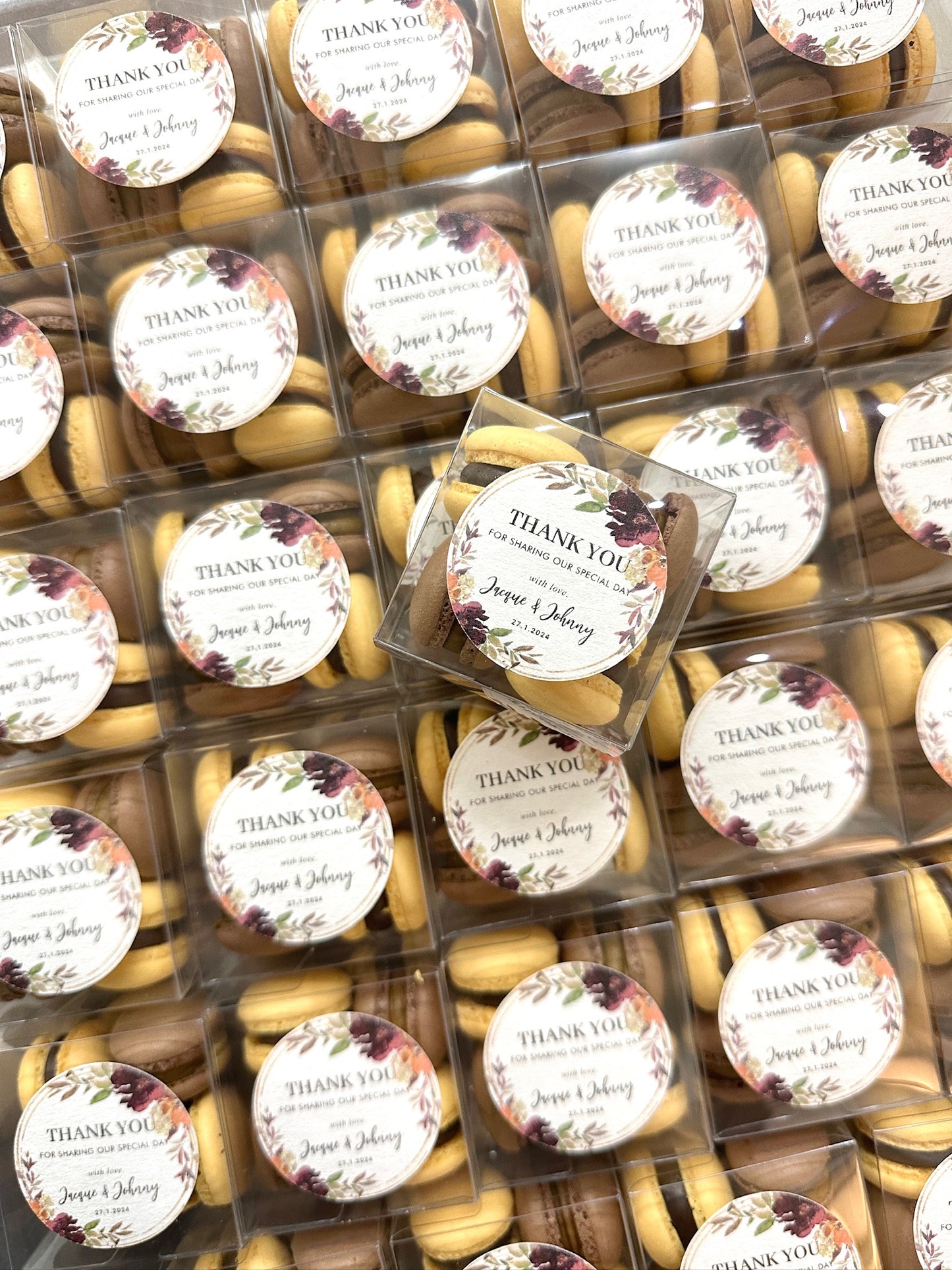 【婚禮回禮】迷你⾺卡⿓4件裝 Mini Macaron Wedding Favour 4pcs