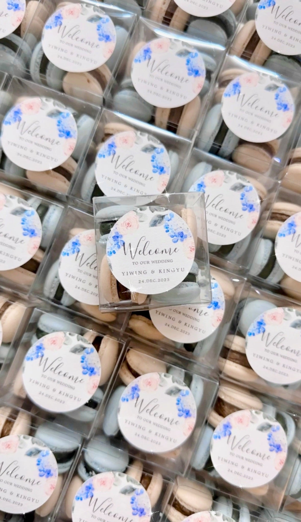 【婚禮回禮】迷你⾺卡⿓4件裝 Mini Macaron Wedding Favour 4pcs