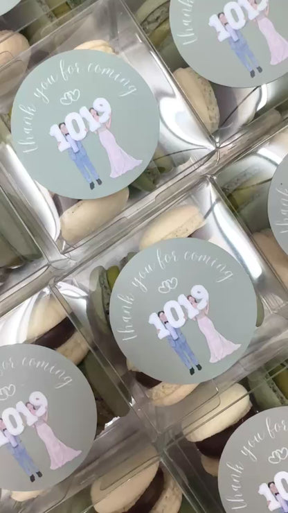 【婚禮回禮】迷你⾺卡⿓4件裝 Mini Macaron Wedding Favour 4pcs