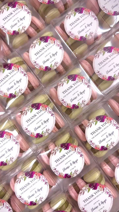 【婚禮回禮】迷你⾺卡⿓4件裝 Mini Macaron Wedding Favour 4pcs