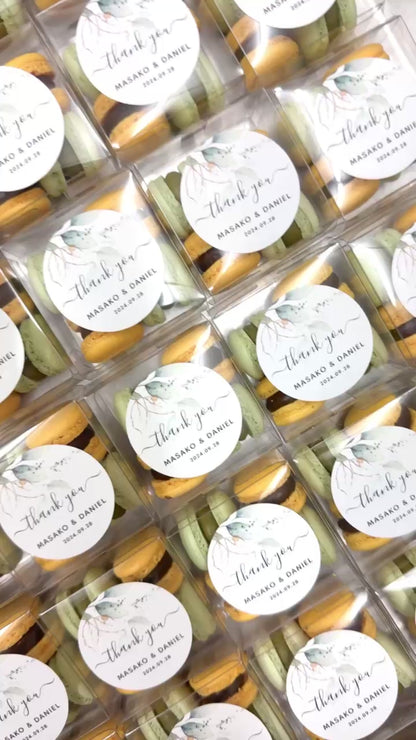 【婚禮回禮】迷你⾺卡⿓4件裝 Mini Macaron Wedding Favour 4pcs