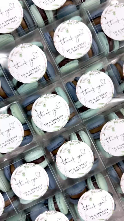 【婚禮回禮】迷你⾺卡⿓4件裝 Mini Macaron Wedding Favour 4pcs