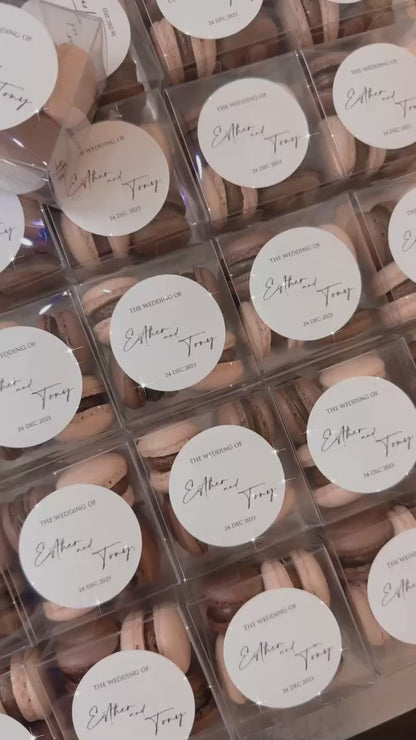 【婚禮回禮】迷你⾺卡⿓4件裝 Mini Macaron Wedding Favour 4pcs