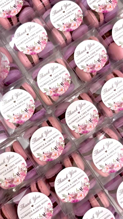 【婚禮回禮】迷你⾺卡⿓4件裝 Mini Macaron Wedding Favour 4pcs