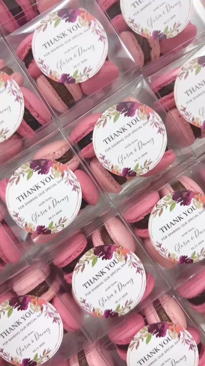 【婚禮回禮】迷你⾺卡⿓4件裝 Mini Macaron Wedding Favour 4pcs